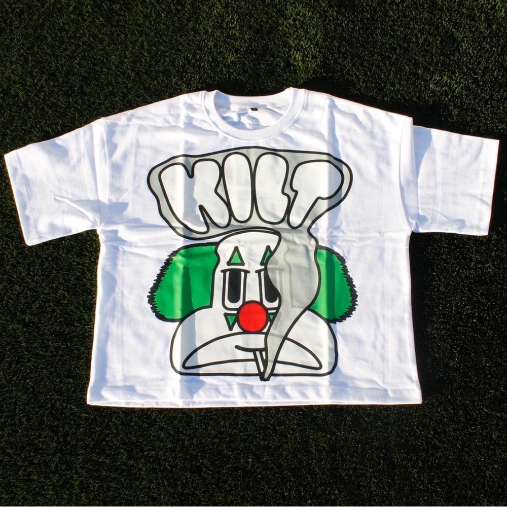 KILT Clown Graphic Cropped Tee